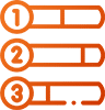 1 2 3 Steps Icon